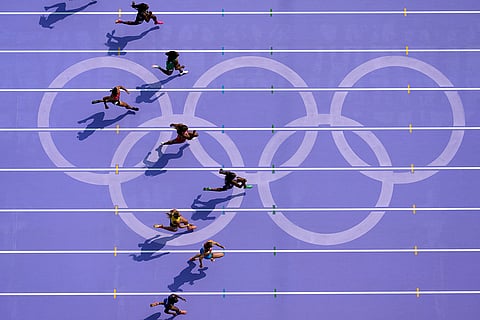 Women's 100-meter heat